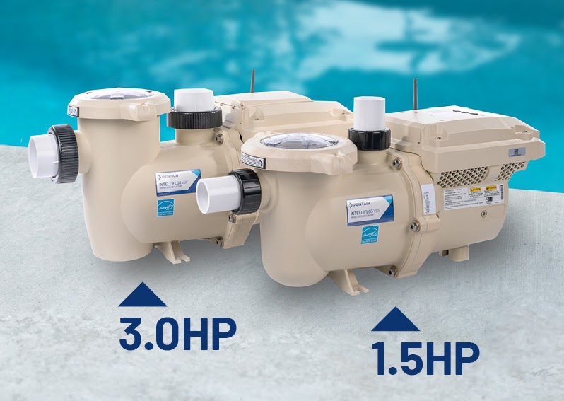 Variable-speed pool pump equipment.